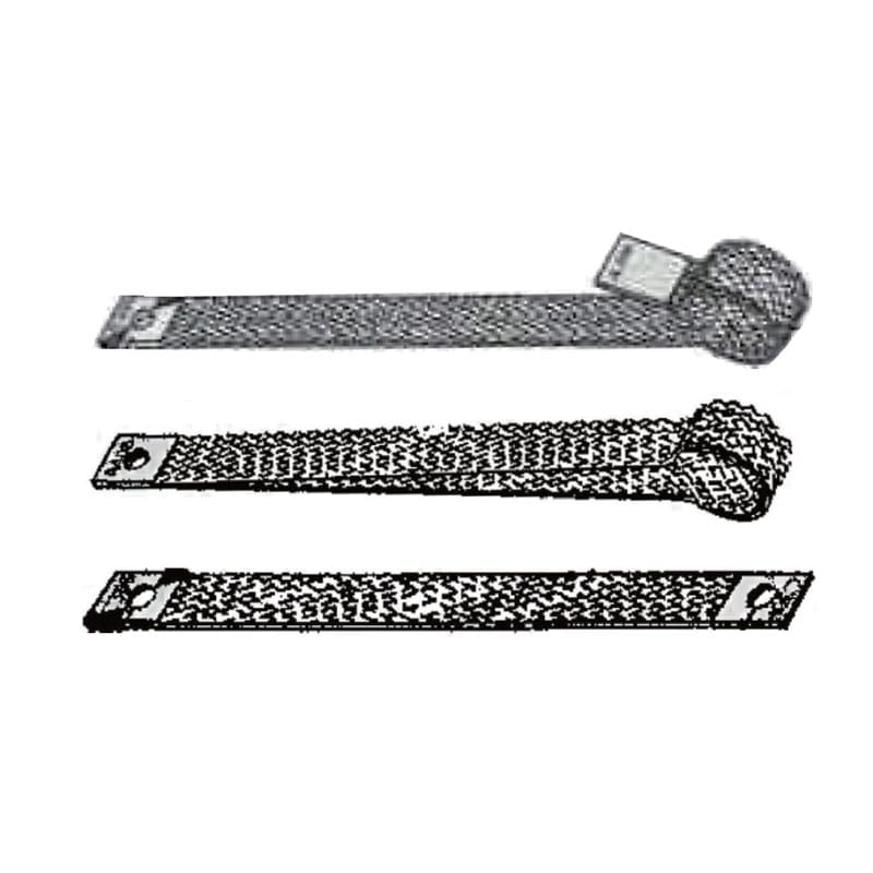 Aluminum conductive strip used to connect SiC heating element terminals