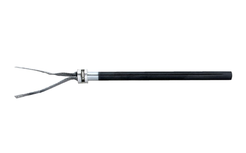 single end silicon carbide heating element terminal connection
